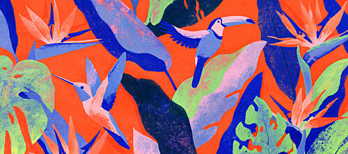 Vibrant Tropical Paradise Art Print