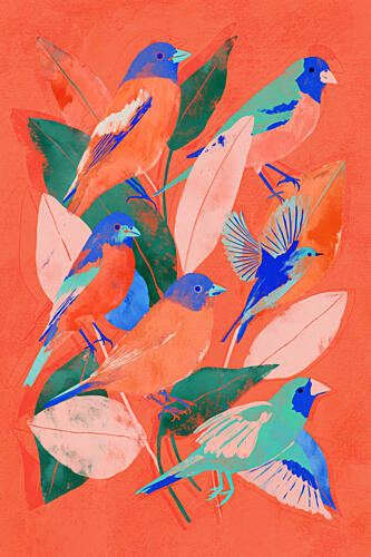 Birdgarden Art Print