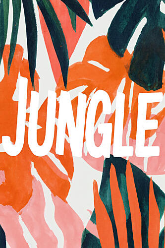 Vibrant Jungle Abstract Art déco reproduction