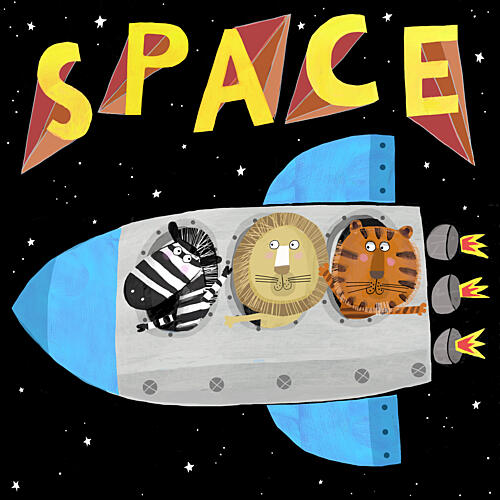 Cosmic Animal Crew Art déco reproduction