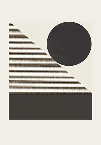 Bold Geometric Arrangement Art déco reproduction