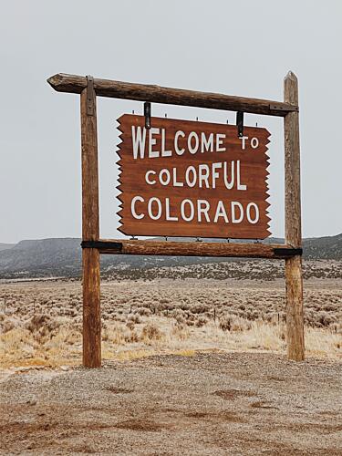 Colorful Colorado Welcome Art Print