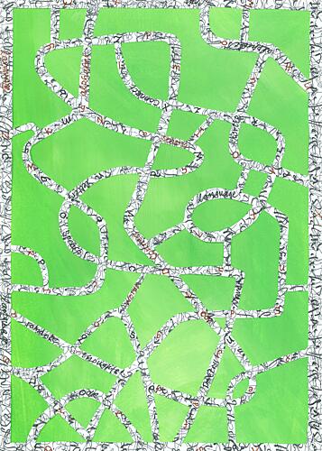 Tangled Green Typography Art Print