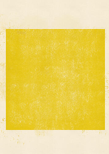 Minimal Yellow Square Art déco reproduction