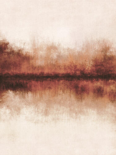 Warm Forest Reflections Art déco reproduction