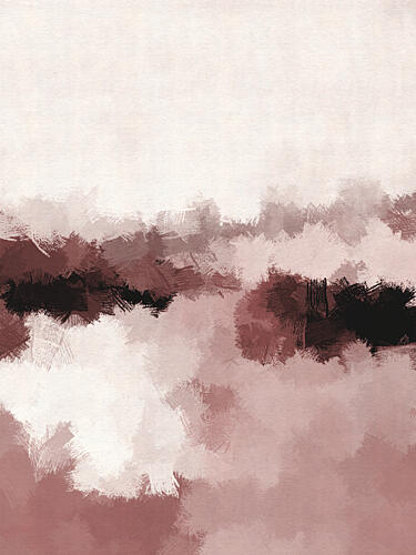 Terracotta Abstract Brushstrokes Art déco reproduction