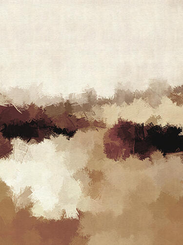 Earthy Abstract Landscape Art déco reproduction