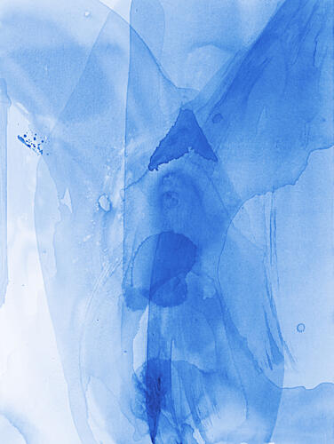 Fluid Blue Abstract Art déco reproduction