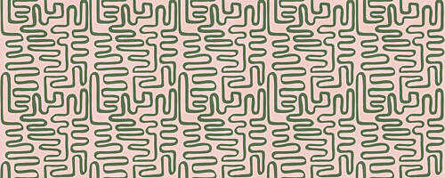 Organic Wavy Pattern Art déco reproduction