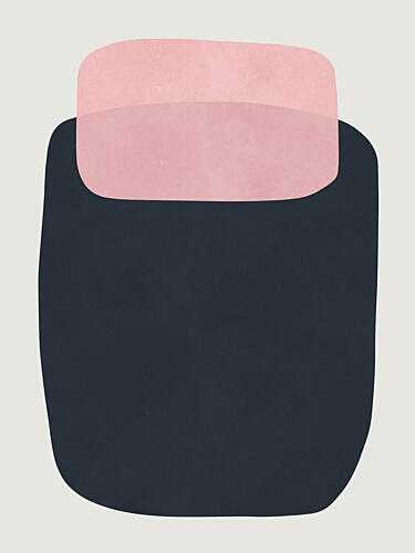 Soft Abstract Shapes Art déco reproduction