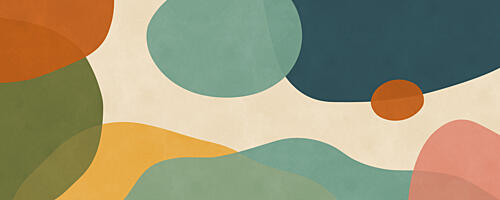 Modern Abstract Landscape Art déco reproduction