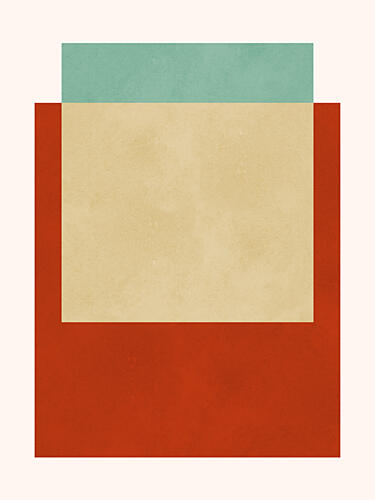Minimalist Color Blocks Art déco reproduction
