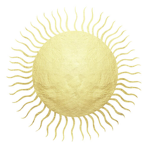 Golden Radiant Sun Gold Print