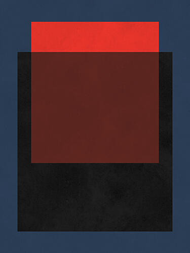 Layered Geometric Shapes Art déco reproduction