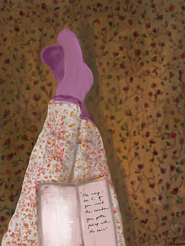 Cozy Reading Legs Art Print by Osheensgallery
