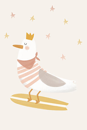 Seagull Surfer Prince Art déco reproduction