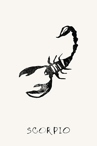 Scorpio Zodiac Sign Art déco reproduction