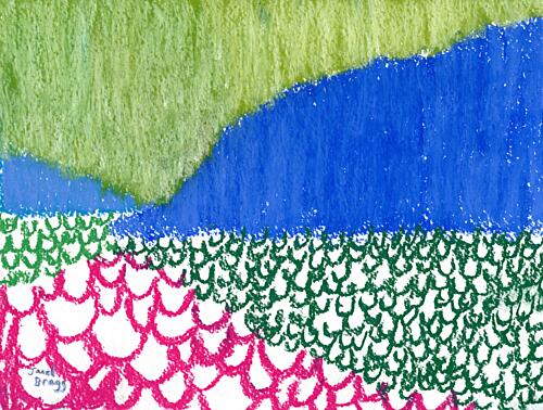 Vibrant Abstract Landscape Art Print