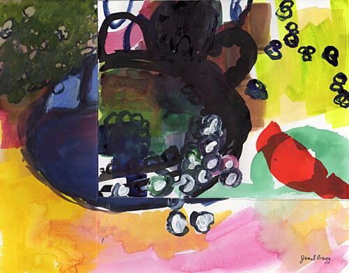 Colorful Abstract Garden Art Print