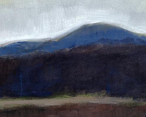 Abstract Blue Mountains Art déco reproduction