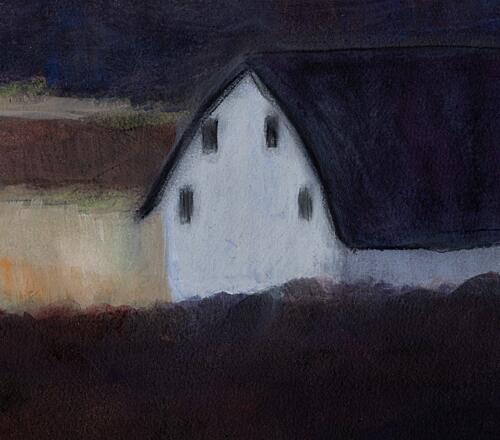 Quiet White Barn Art Print