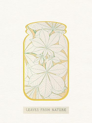 Leaves in a Jar Art déco reproduction