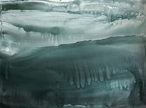 Deep Blue Fluidity Art déco reproduction