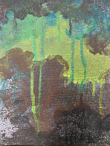 Aurora Forest Shimmer Art Print