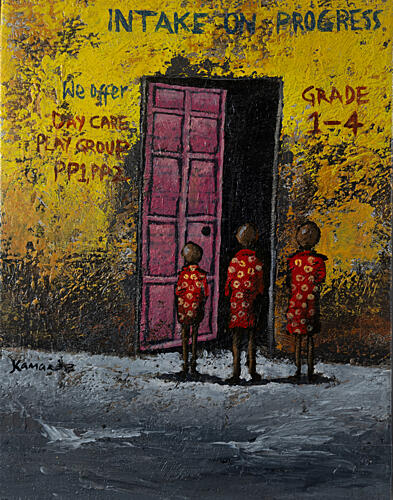 School Doorway Hope Art déco reproduction