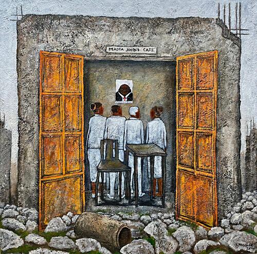 Mama Johns Cafe Tribute Art Print