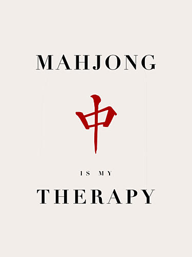 Mahjong Game Therapy Art Print