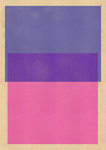 Purple Pink Color Blocks Art Print