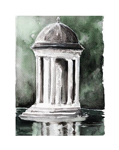 Serene Classical Reflection Art Print
