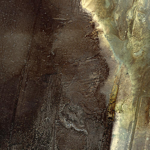Aged Metallic Earth Art Print by Jared Hankins