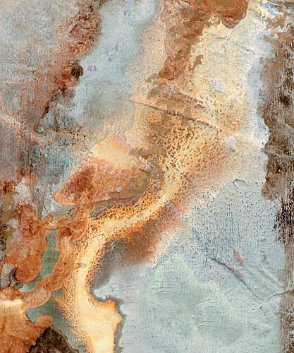 Earthy Rust Flow Art Print by Jared Hankins