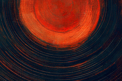 Fiery Cosmic Rings Art Print by Jared Hankins