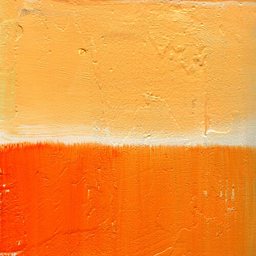 Warm Orange Horizon Art Print by Jared Hankins