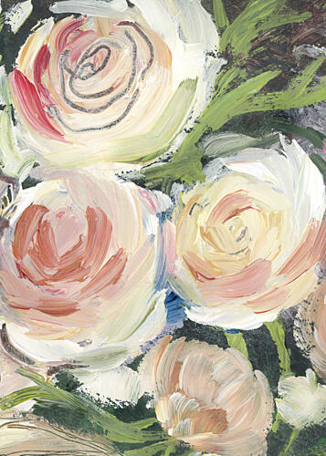 Soft Painted Blooms Art Print