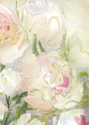 Creamy Pink Flowers Art Print