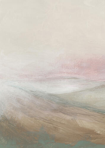 Misty Pink Horizon Art Print