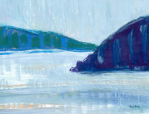 Serene Abstract Seascape Art Print