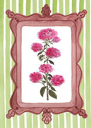 Charming Floral Frame Art Print