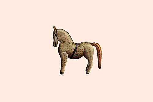 Charming Dotted Horse Art Print