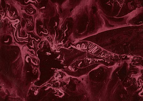 Deep Crimson Flow Art Print by Santhosh ch