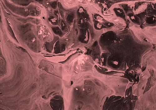 Deep Blush Marbling Art Print by Santhosh ch