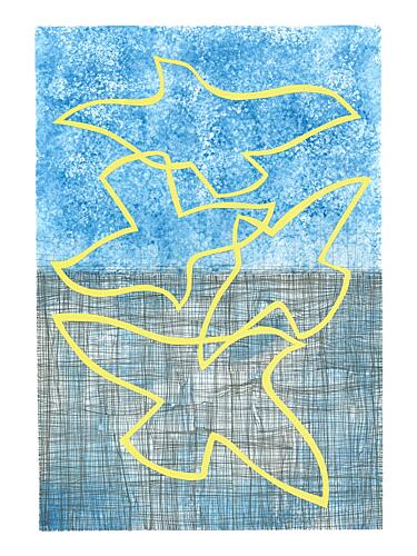 Flying Peace Birds Art Print