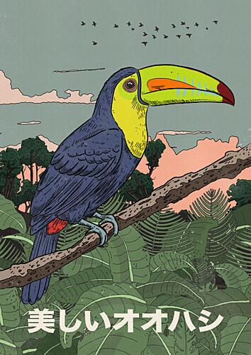 Vibrant Tropical Toucan Art Print
