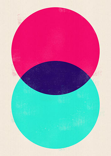 Vibrant Geometric Circles Géométrique reproduction