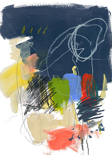Dynamic Abstract Layers Art Print