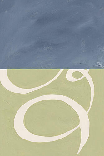 Serene Flowing Shapes Art Print